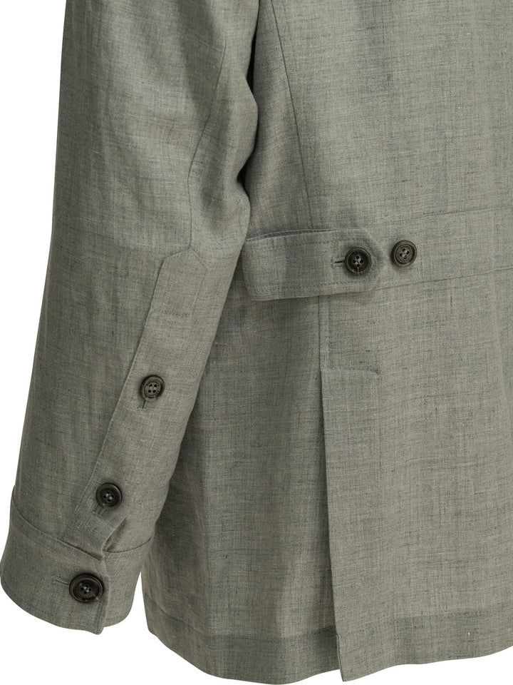 Brunello Cucinelli Overshirt Jacket Jackets and Coats - Grey | 42685d1637aa46875e3c9b555db07115ccd013ee