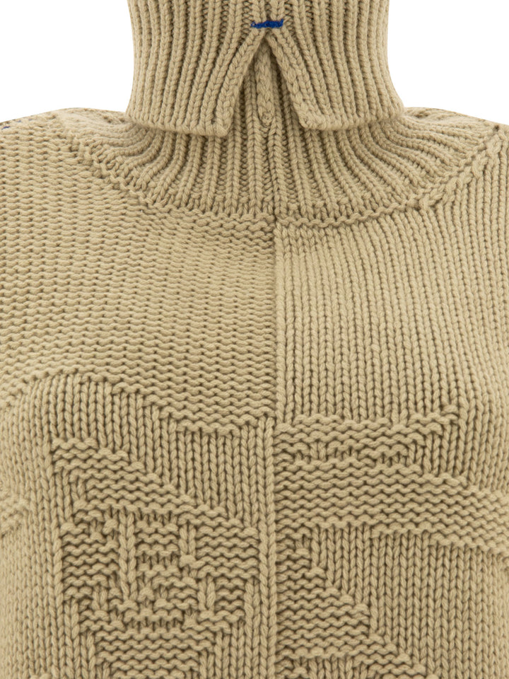 Burberry Cashmere Sweater With Ekd Knitwear - Verde | 189f9367c50040ecac2629feae23b9b8889a052d