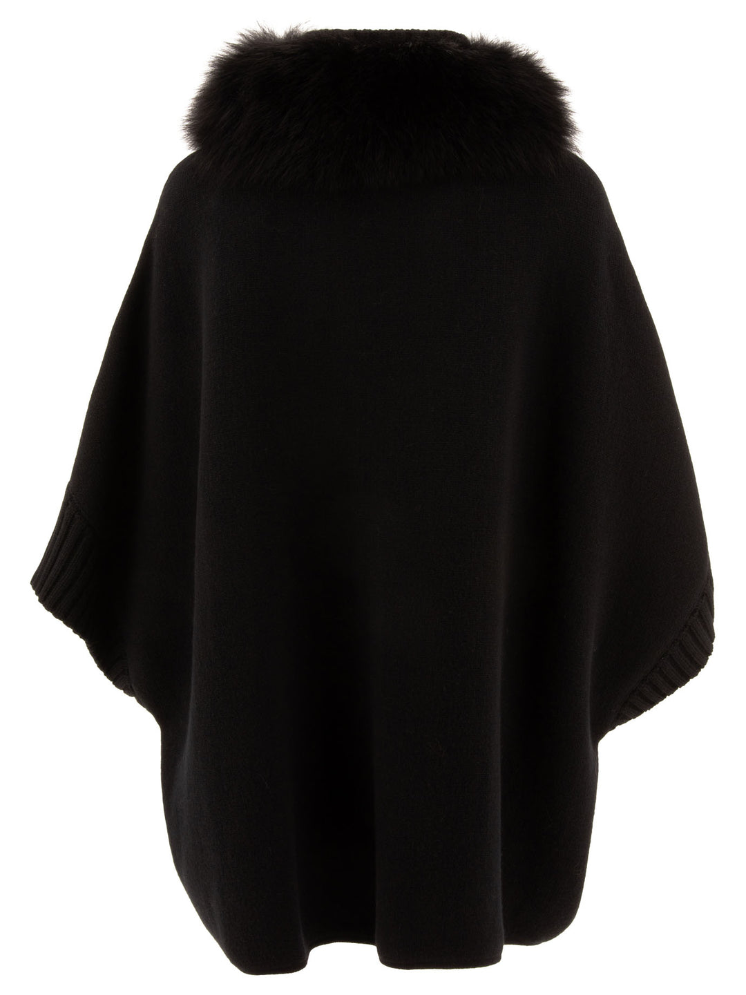 Giovi Wool And Cashmere Poncho Jackets and Coats - Nero | 497cf3b26b18f73916aa44c99951879ff2dba0cb