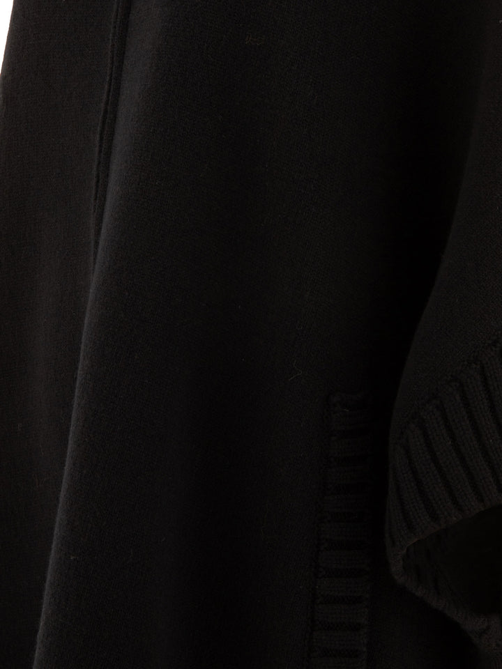 Giovi Wool And Cashmere Poncho Jackets and Coats - Nero | 2b1687def212f3dd92f47fc8b9ed174abde1c6d6