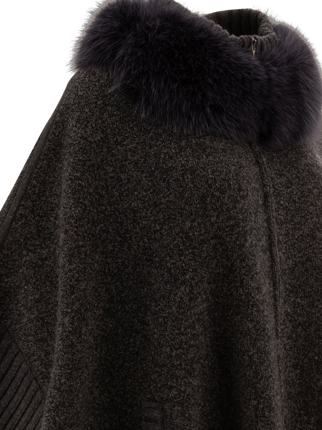 Giovi Wool And Cashmere Poncho Jackets and Coats - Grey | 599a9b1b1499da216310ced0dd95208eb09f4346