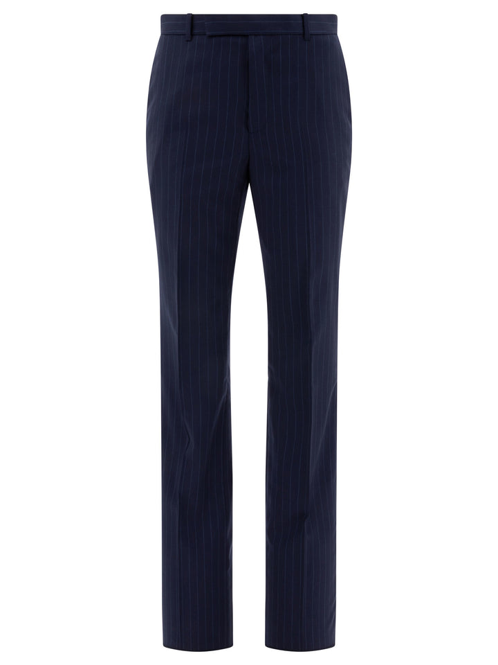 Givenchy Pinstriped Tailored Trousers - Blu | a7a51e83e9f893c61f19fcbc067679af14d80839