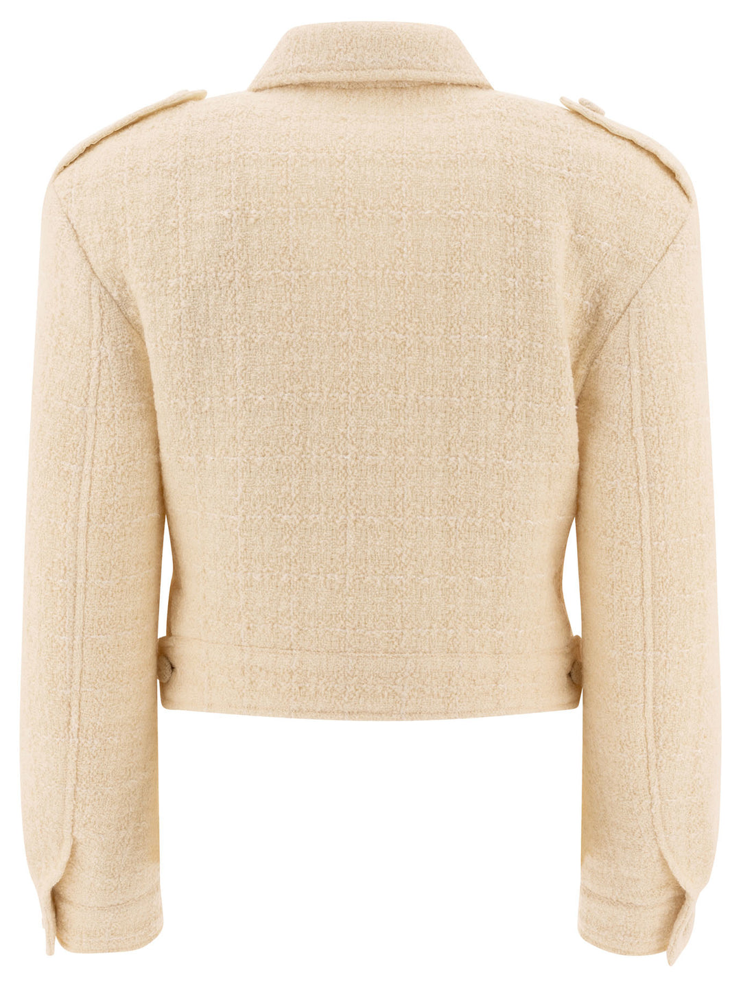 Givenchy Short Tweed Jacket With 4g Detail Jackets and Coats - Bianco | 3bf92fa0d31db1d8b7a74b8eeb488343c23b0034