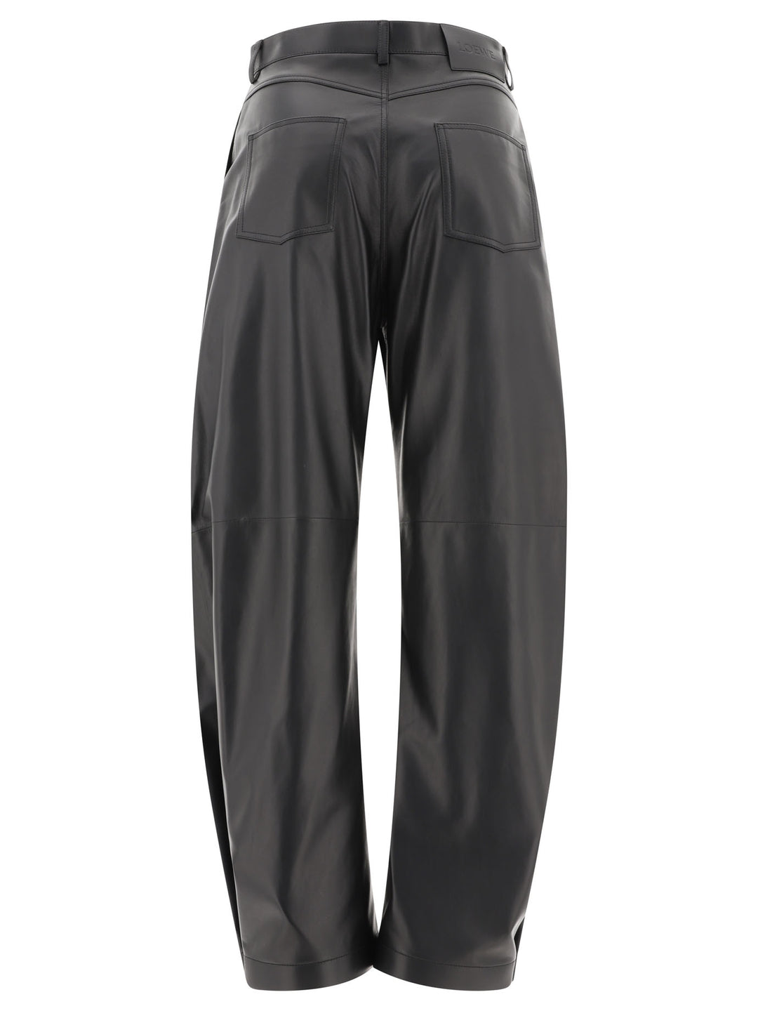 Loewe Balloon  In Nappa Lambskin Trousers - Nero | 6ea5b70f47a46401874feb1856fd5f7ccdea048f