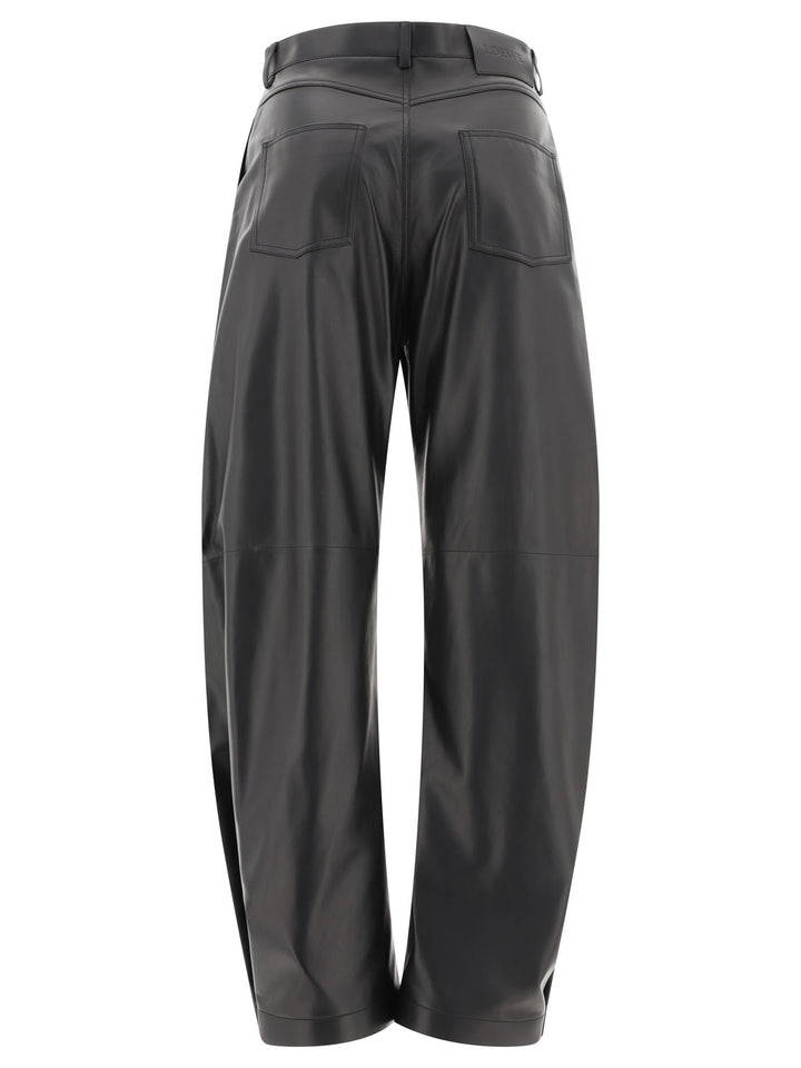 Loewe Balloon  In Nappa Lambskin Trousers - Nero | 6ea5b70f47a46401874feb1856fd5f7ccdea048f