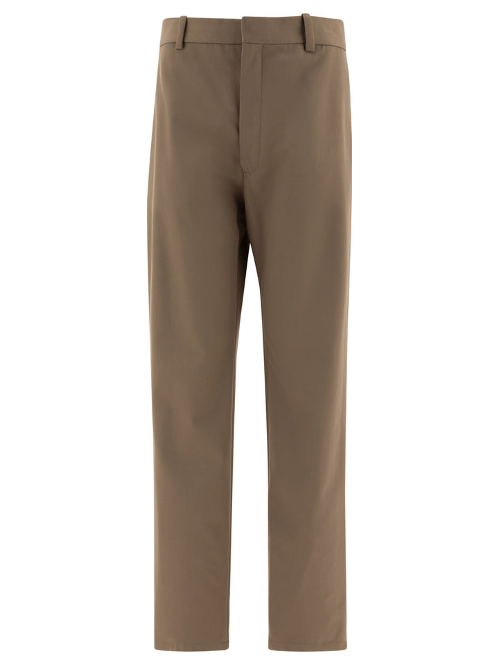 Loewe Cotton And Silk Trousers - Verde | 6efb414876974758f12bf9e2eb358035a17fd9d9