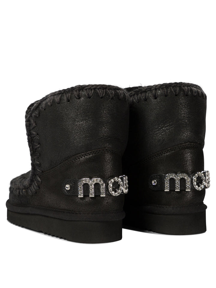 Mou Eskimo 18 With Rhinestones Logo Stivali e Stivaletti - Nero | 86e20da3c2680874e7cbe56927f13aa31a80afd9