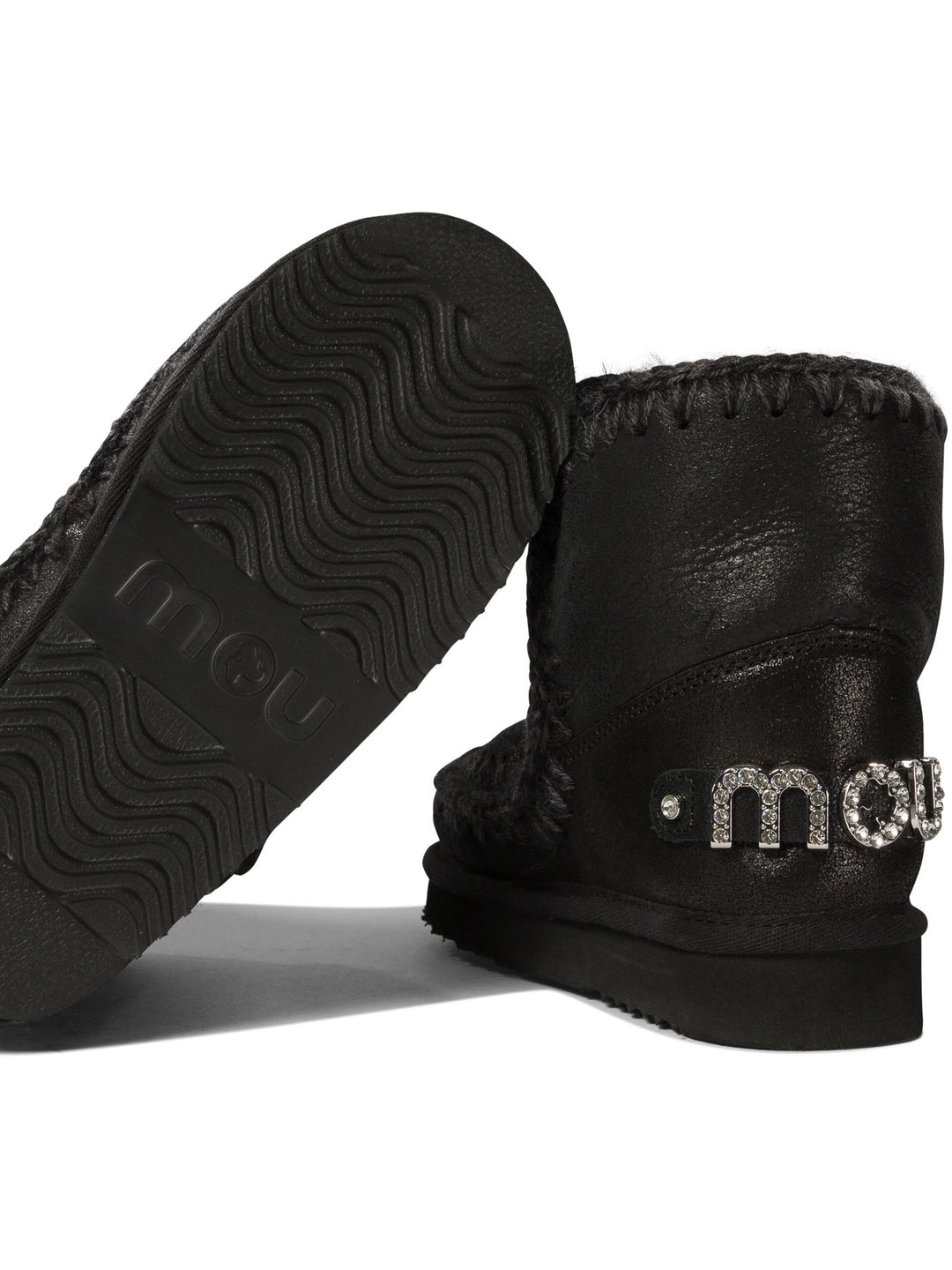 Mou Eskimo 18 With Rhinestones Logo Stivali e Stivaletti - Nero | e01db2d4d1f1a6747e256ba001d9aca3c4d0cfe7