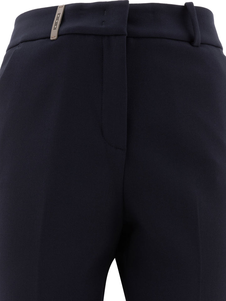 Peserico Tailored Trousers - Blu | 527aa9b42d49e01b5cea589659215abb68a841d1