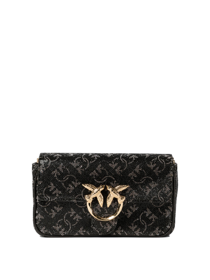 Pinko Love One Pocket Borse a Tracolla - Nero | 643622ce3dd077dc0784328add6c52ae94d652d5
