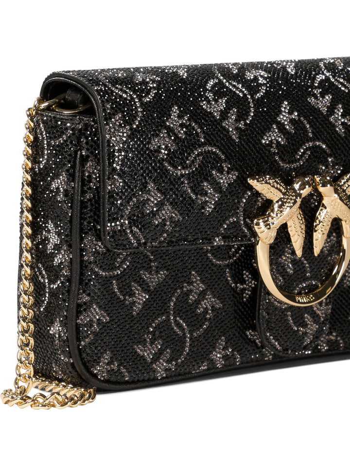 Pinko Love One Pocket Borse a Tracolla - Nero | a76035d7a82faff46c12f6a74146916800ebde2d