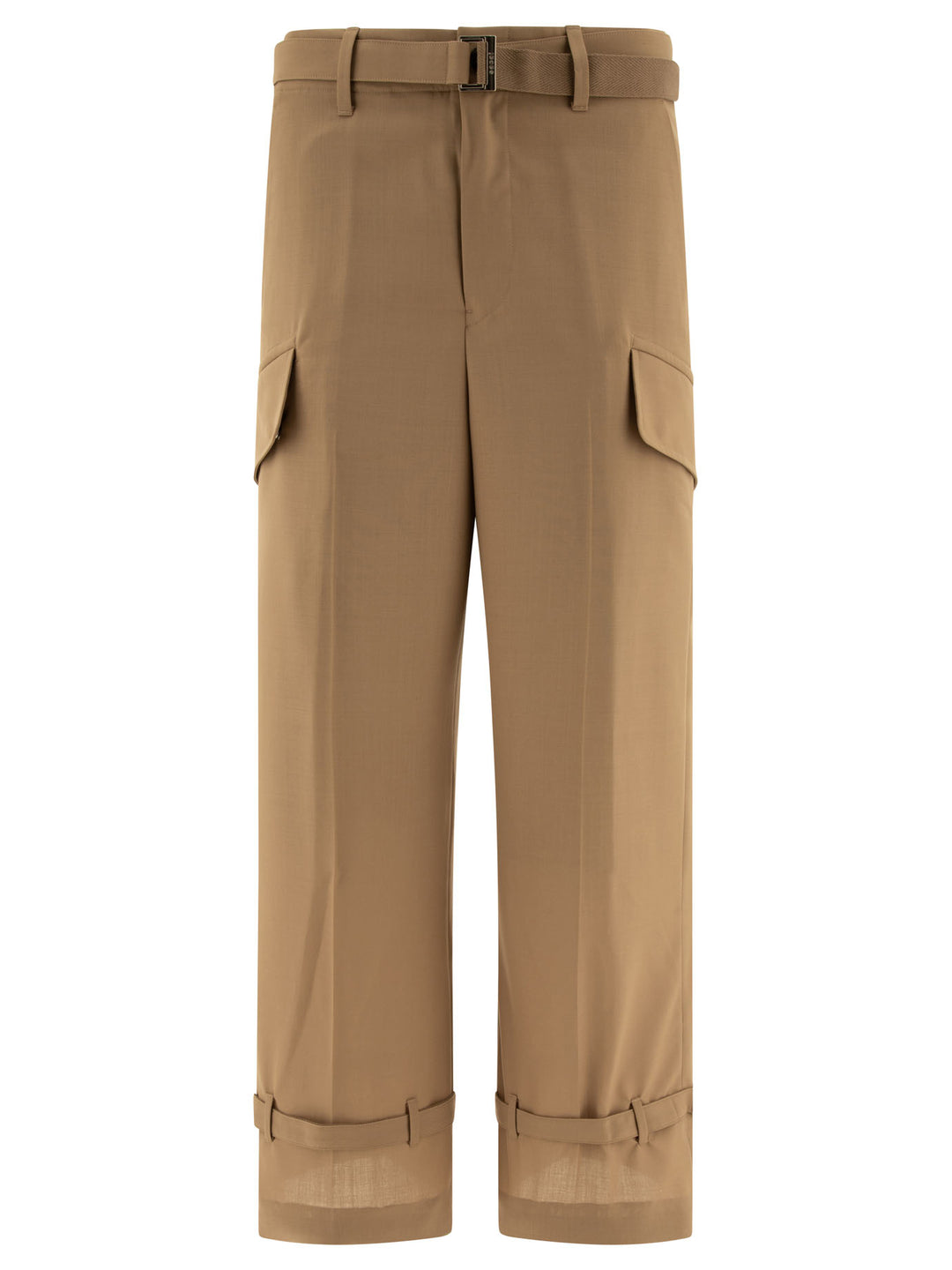 Sacai Belted Trousers - Beige | af7408f67b53fa631a3cca4762dbff7734068fb9