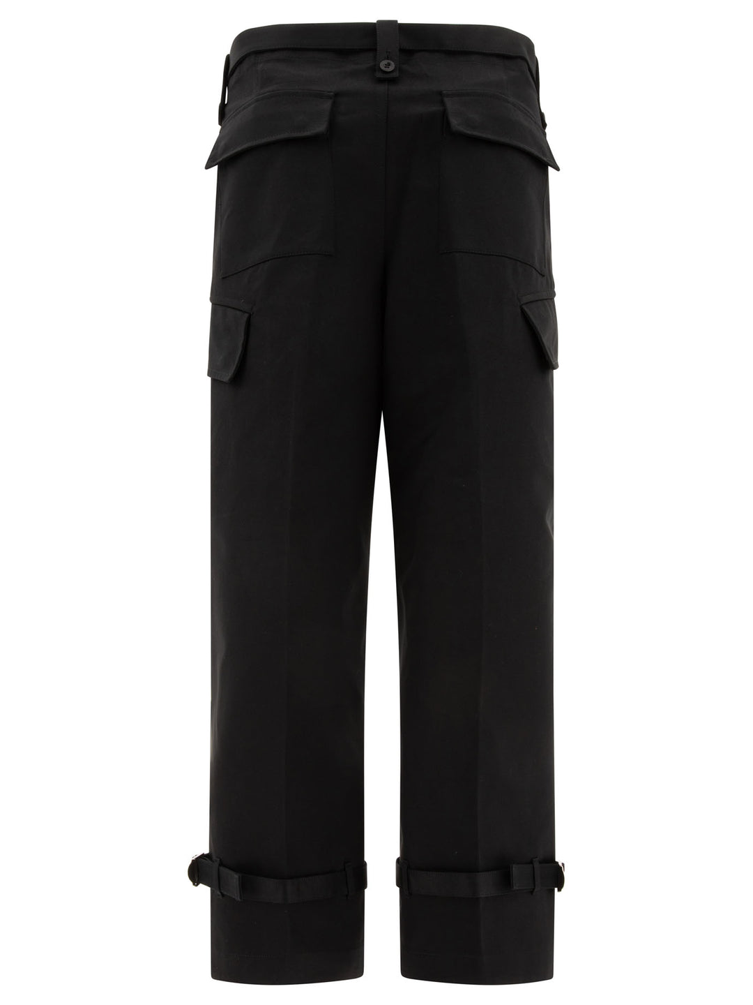 Sacai Belted Trousers - Nero | 40648774cdf4a5c58d74b80716f7ff31403b3978