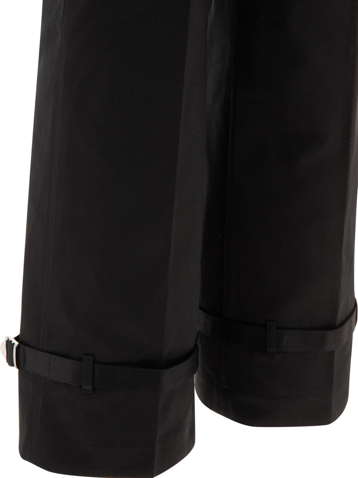 Sacai Belted Trousers - Nero | 2bc6bca83778c9c5a5e662dbedce11b3c1886e79