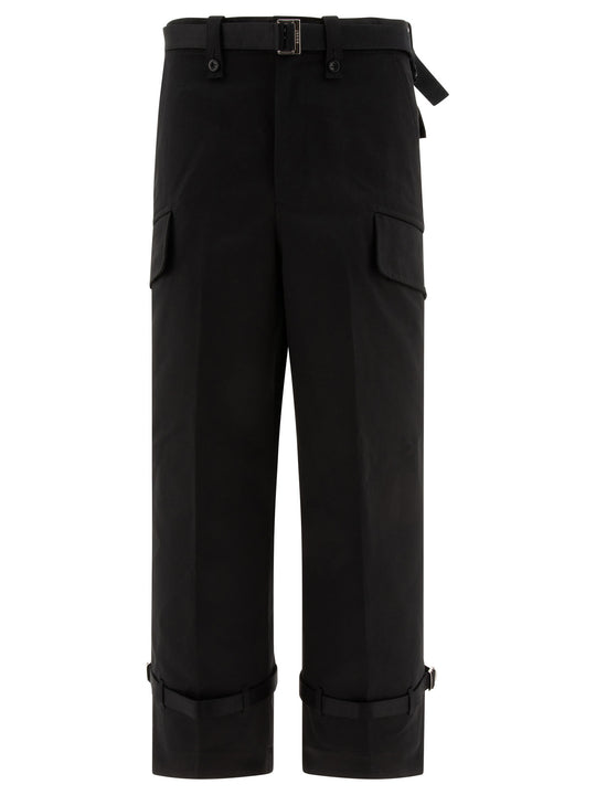 Belted Trousers Nero