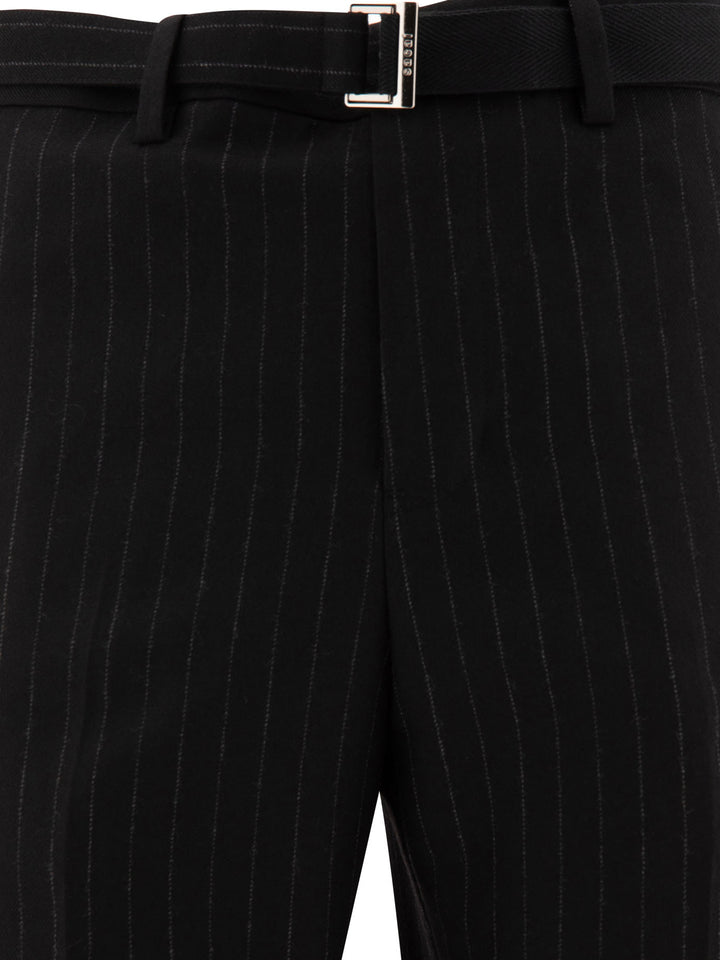 Sacai Pinstriped Trousers - Nero | 3507868643a3f9a7e30d14f158977adc65f94dca