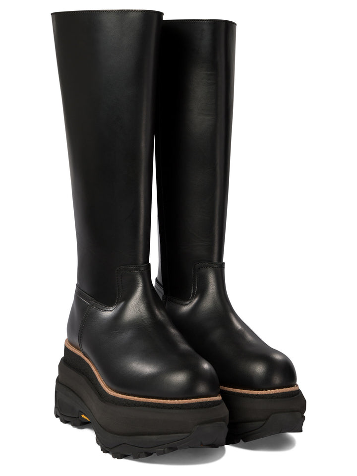 Sacai Long Boots - Nero | c907ebdac970ebb5b9fdf618f06205e46e64fcab