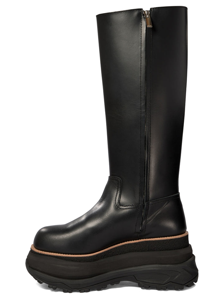 Sacai Long Boots - Nero | 5d7ad515c19b25eca223a65fbfd1ca01cb2f4570