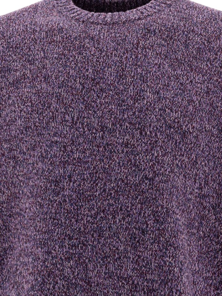 Stockholm Surfboard Club Mélange Sweater Knitwear - Viola | fabb249438bed32a44f86c217979618da6148216