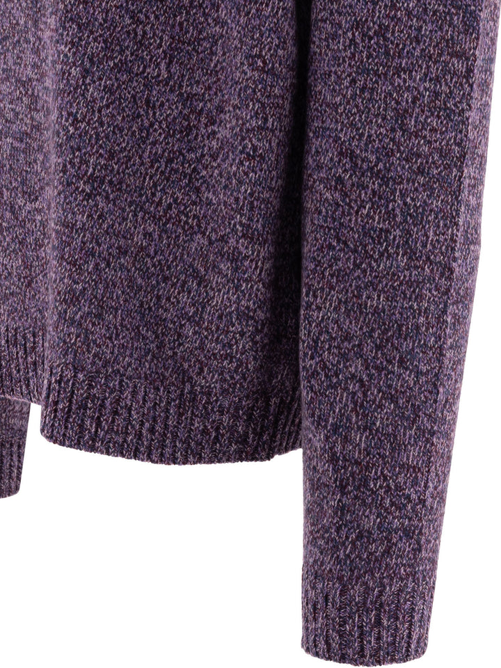 Stockholm Surfboard Club Mélange Sweater Knitwear - Viola | 2d7653e0f8dc47e2d3ccb9c31591055d9654401d