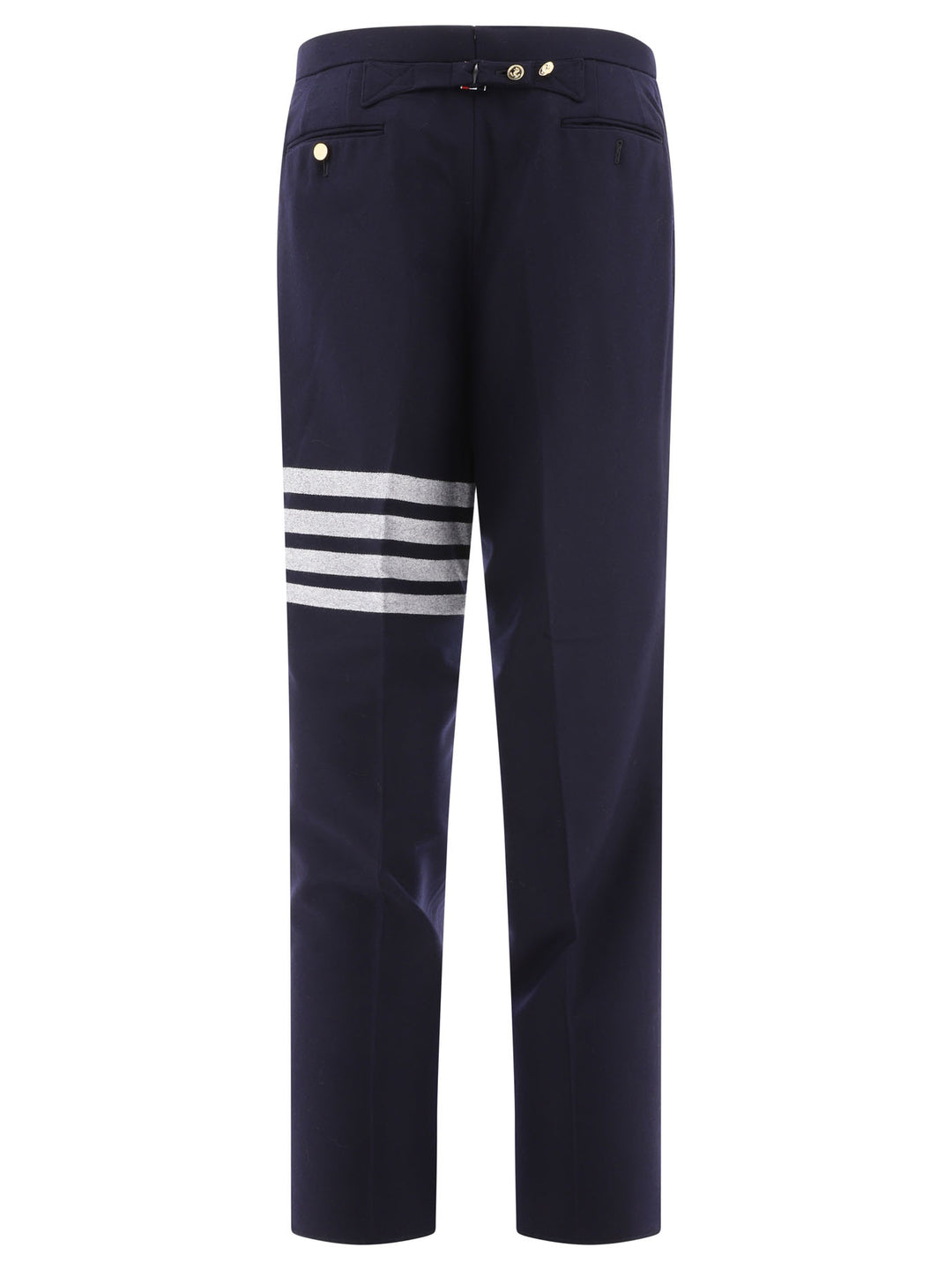 Thom Browne 4-Bar Trousers - Blu | d5bb097470cd1404663841765b9fb2e58f3ba018