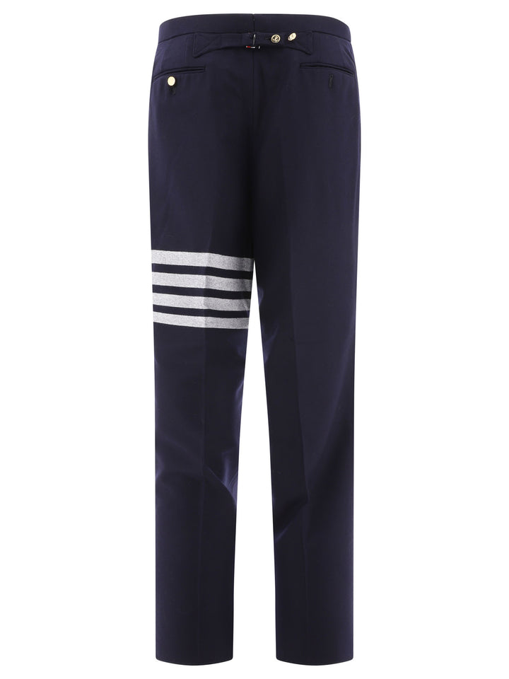 Thom Browne 4-Bar Trousers - Blu | d5bb097470cd1404663841765b9fb2e58f3ba018