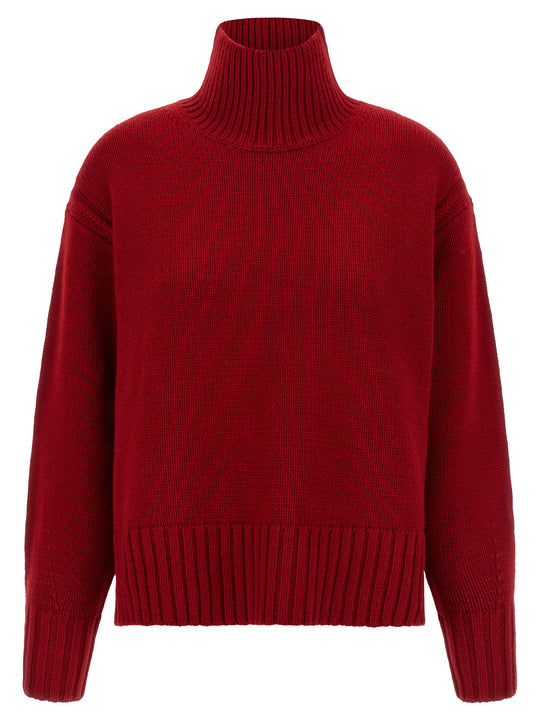 Cozy Turtleneck Maglioni Rosso