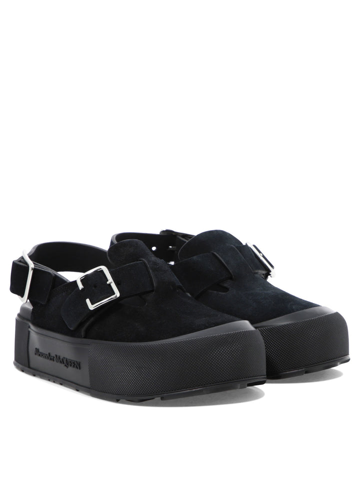 Alexander Mcqueen Mount Slick Sandali - Nero | 717b1687478c475ad41b993189d56eca8ac719c6