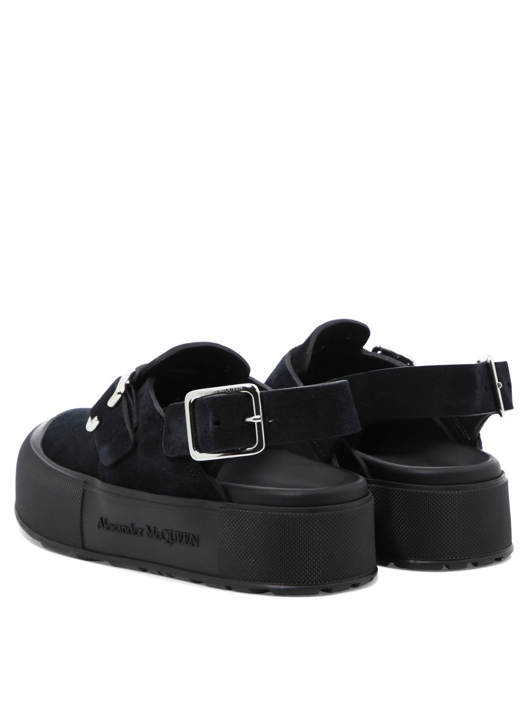Alexander Mcqueen Mount Slick Sandali - Nero | 559ec0ad95ed59bb3a55bc72a86fe1970a52010d