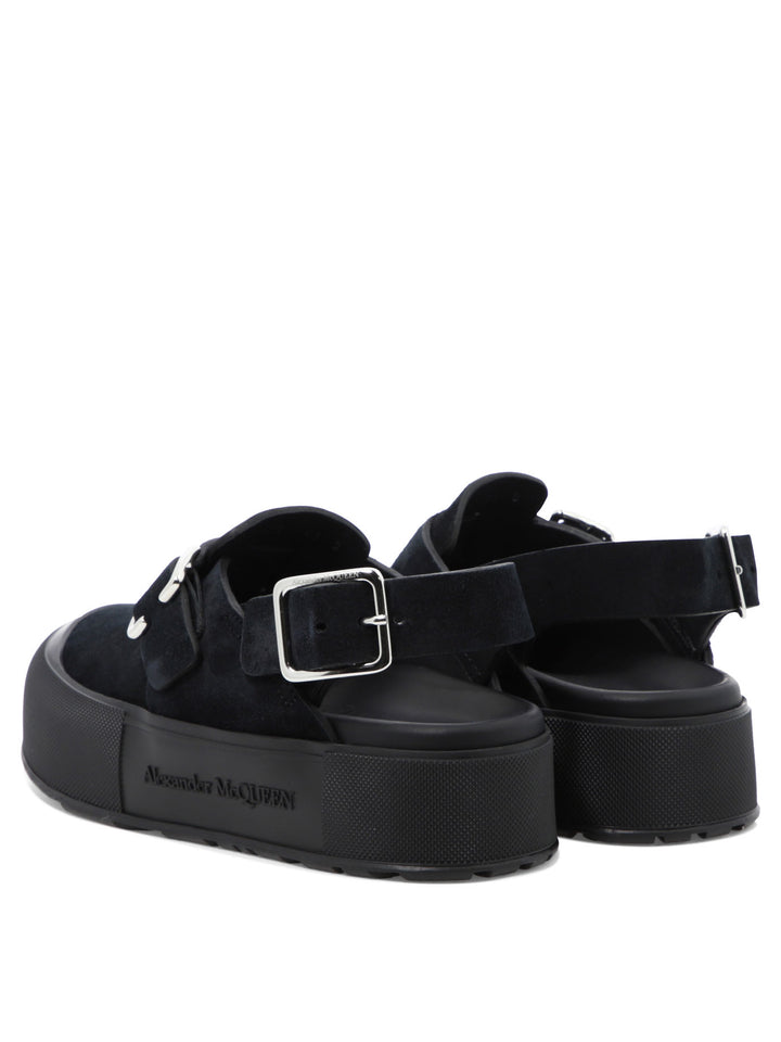 Alexander Mcqueen Mount Slick Sandali - Nero | 559ec0ad95ed59bb3a55bc72a86fe1970a52010d