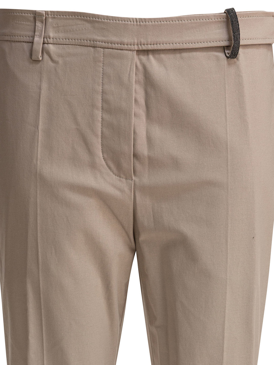 Brunello Cucinelli Boyfit Trousers - Beige | 45eb367c1071d8e5d0b9f0de9b5a4f3b090a5fed