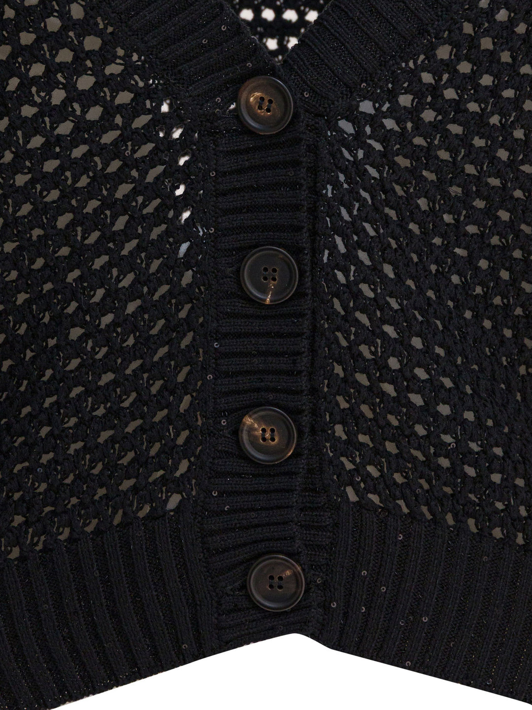 Brunello Cucinelli Cotton Cardigan Knitwear - Nero | ef4bae96b9758020c4030fa2ac669b9c906f2a1f