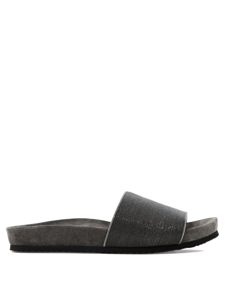 Brunello Cucinelli Precious Sandali - Grey | e83c750bf8636a30b71317261d1b8dcd692b74c3