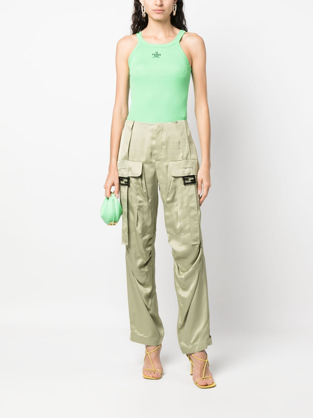 Fendi  Trousers - Verde | 50d8a5b27b342785200616a523a71c3e956cf593