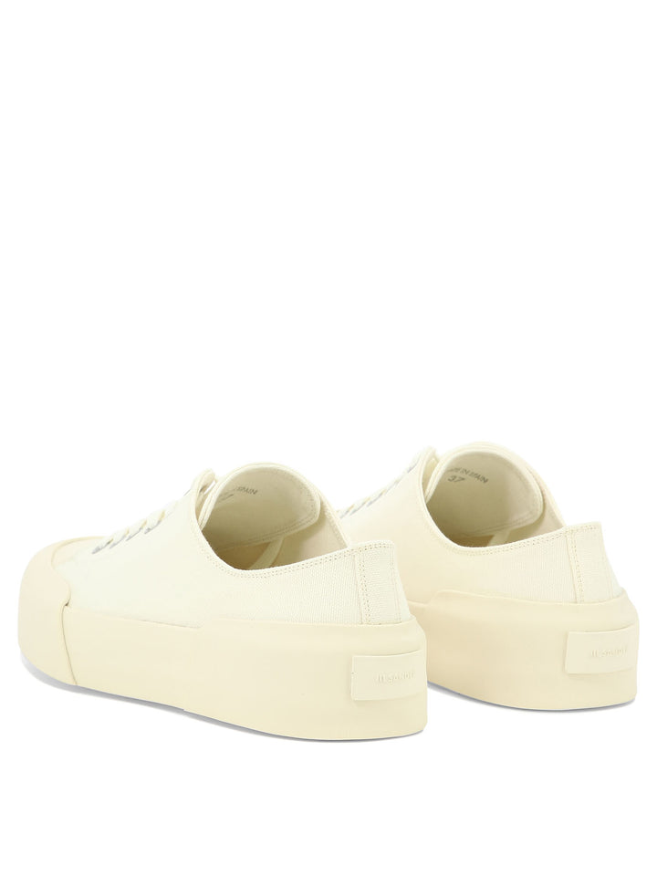 Jil Sander Canvas Sneakers Sneakers & Slip-On - Bianco | d223778acd699be4b842dd763efe1680675cdc73