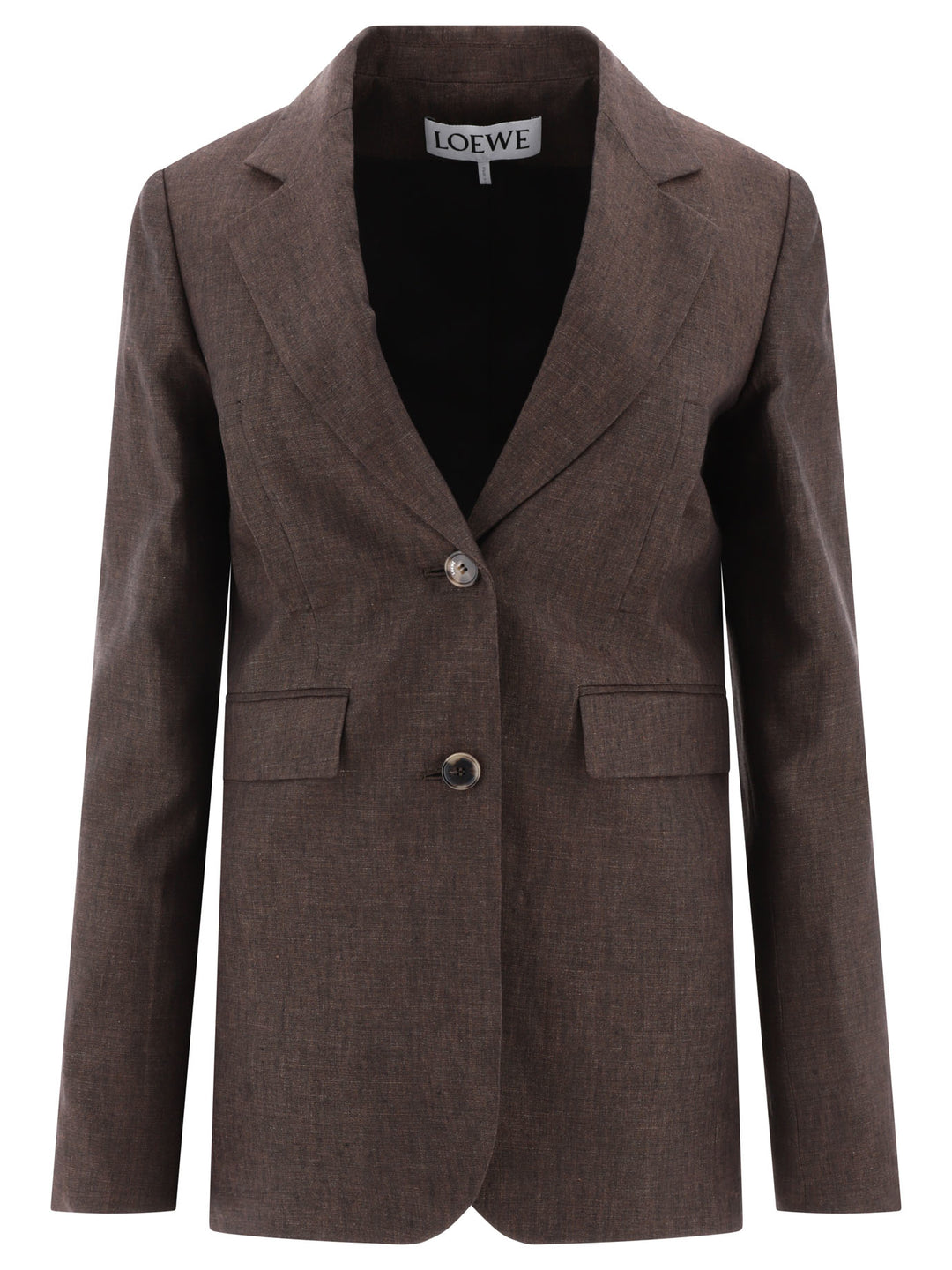 Loewe Linen Blazer Jackets and Coats - Marrone | 5e53977d962d9a6dfa63c3409e01ba564d857e82