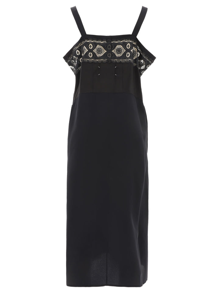 Maison Margiela Embroidered Dress Abiti - Nero | f1398f0e8eff6416302e3909dd36d7a718c999c0