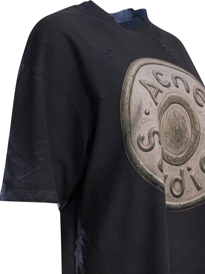 Acne Studios  T-shirts - Nero | d52214eab31721640db0481998cadf09447a2636