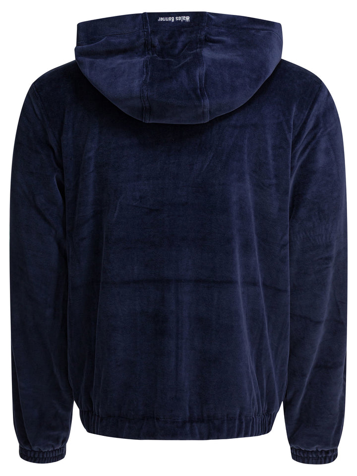 Adidas Originals Wales Bonner Velour Sweatshirts - Blu | 216a3d912ac4c598acdb278ded9ee3cff76e3672