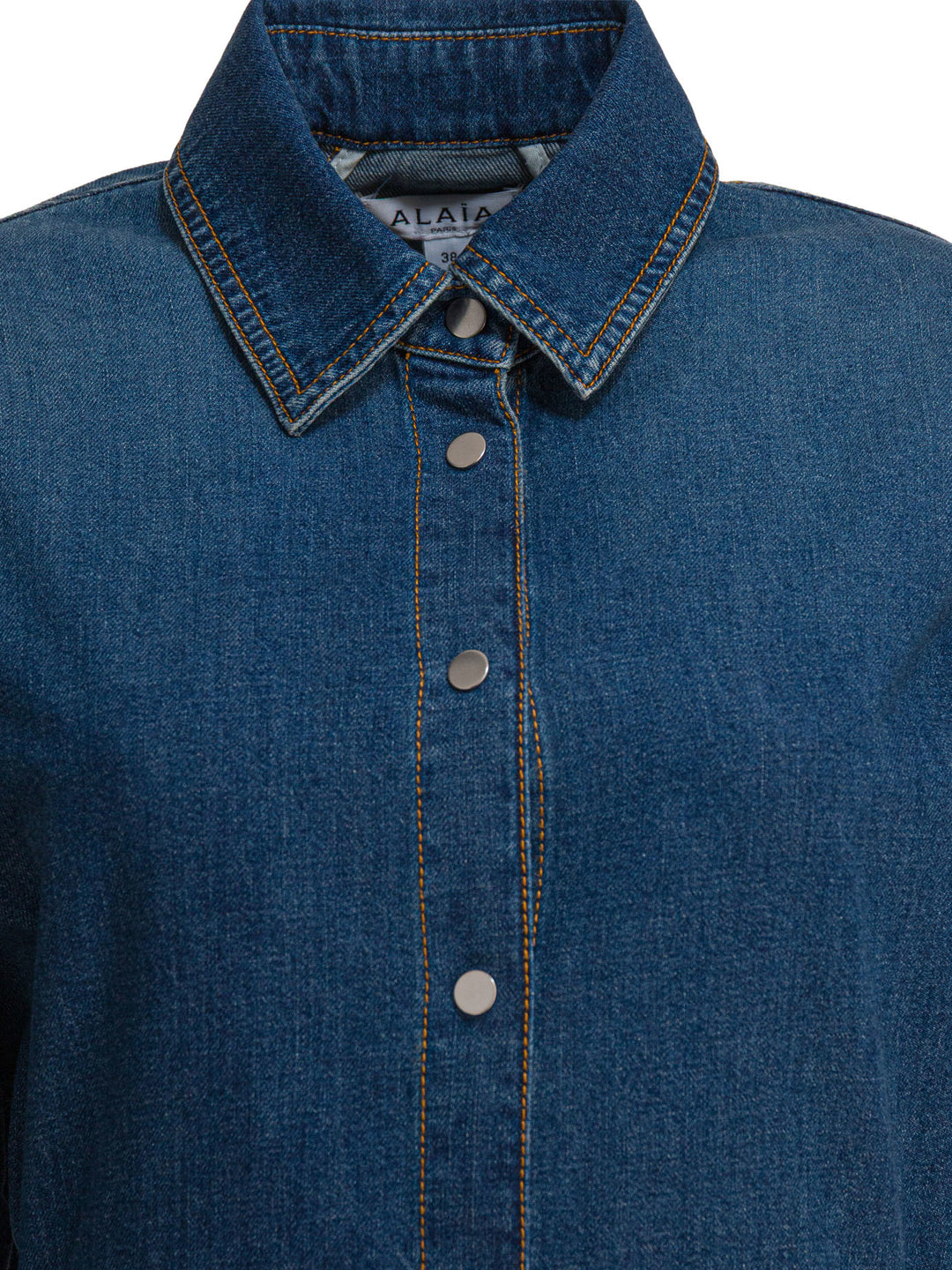 AlaïA Denim Shirt Shirts - Blu | 57ae580dc9abb4c2b6fdf6f7d06b603f683e0f60