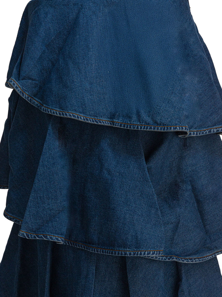 AlaïA Spiral Skirt Gonne - Blu | 74c19ec0e9b980c4b003345221b1fe0d4d499470