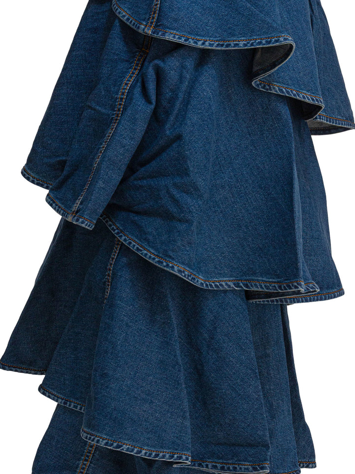 AlaïA Spiral Skirt Gonne - Blu | 697737678f00bf98d8266dc4356d9254758aa76f