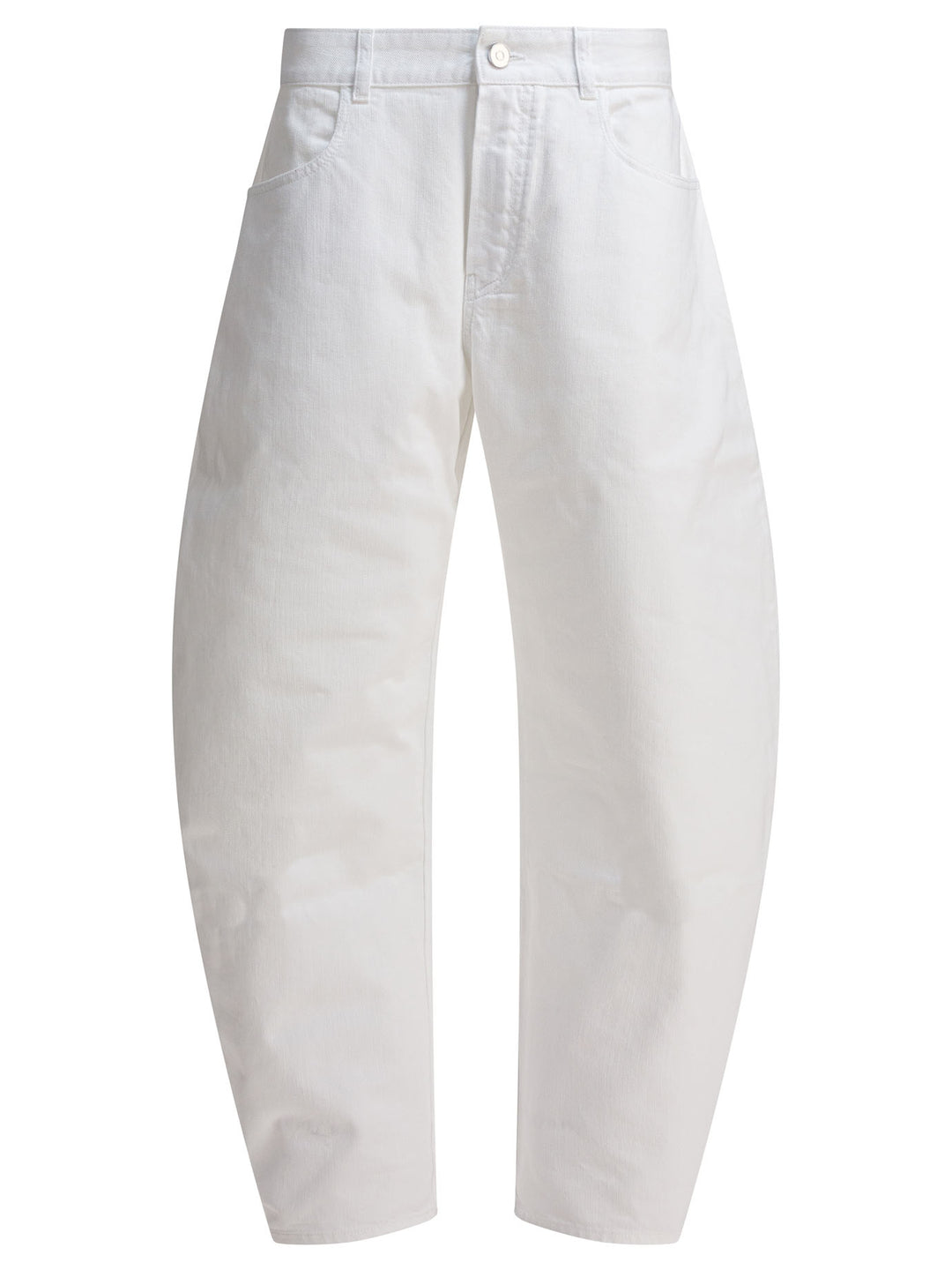 AlaïA Low Waist Rounded Jeans - Bianco | 8e74a3c25d6fa94a7c637bd09a6a5b198fa126aa