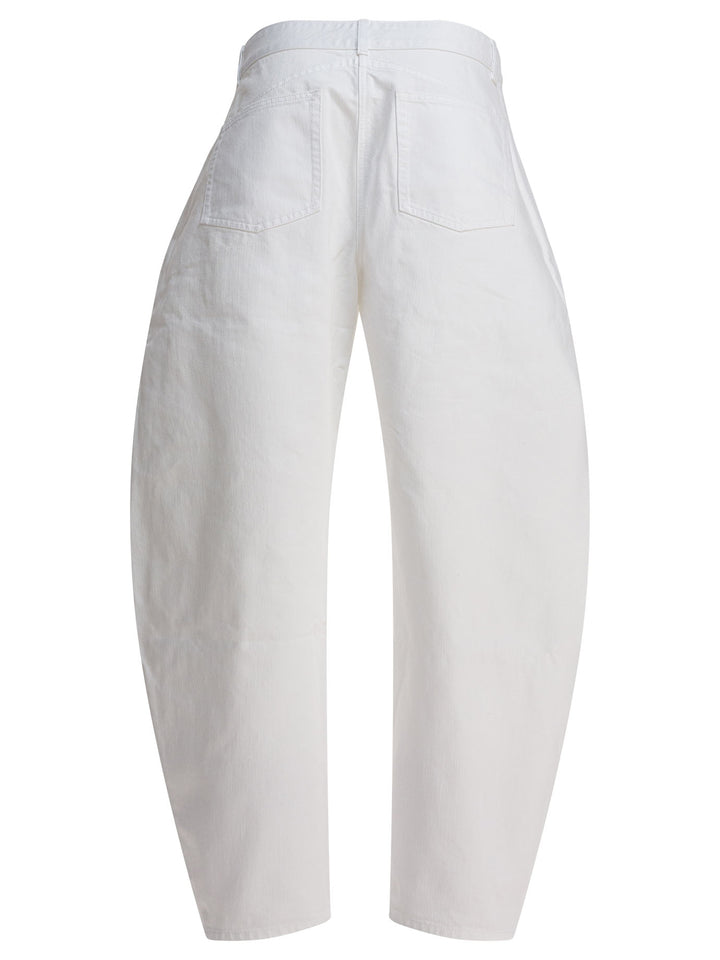AlaïA Low Waist Rounded Jeans - Bianco | 478d8d31a8b897d582d2046edfb74344a8390b3e