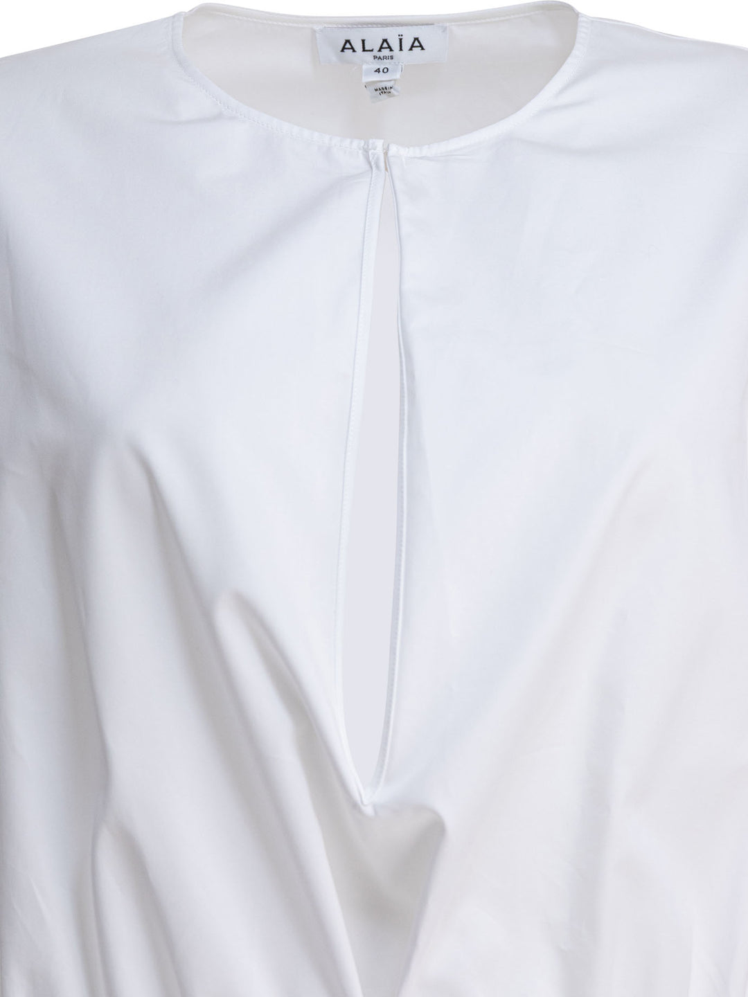AlaïA Cotton Poplin Dress Abiti - Bianco | 813d98d80ba5c2694a174f04c76432e997a6102b