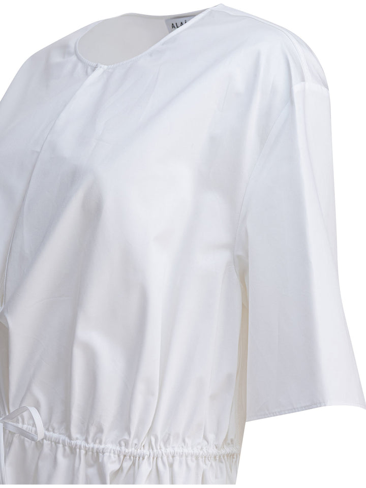 AlaïA Cotton Poplin Dress Abiti - Bianco | dcb64ffc907a617e006b3fac823056f87c92742d