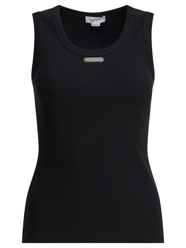 Alexander Mcqueen Cut & Sew Top Top - Nero | 0f66797444631cd1f6b7e8db9e07f5accbfbe7a7