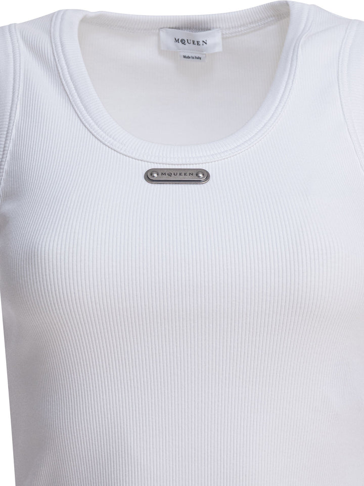 Alexander Mcqueen Cut & Sew Top Top - Bianco | 76bc72991c9ea1c80642a728c66540263c94dee1