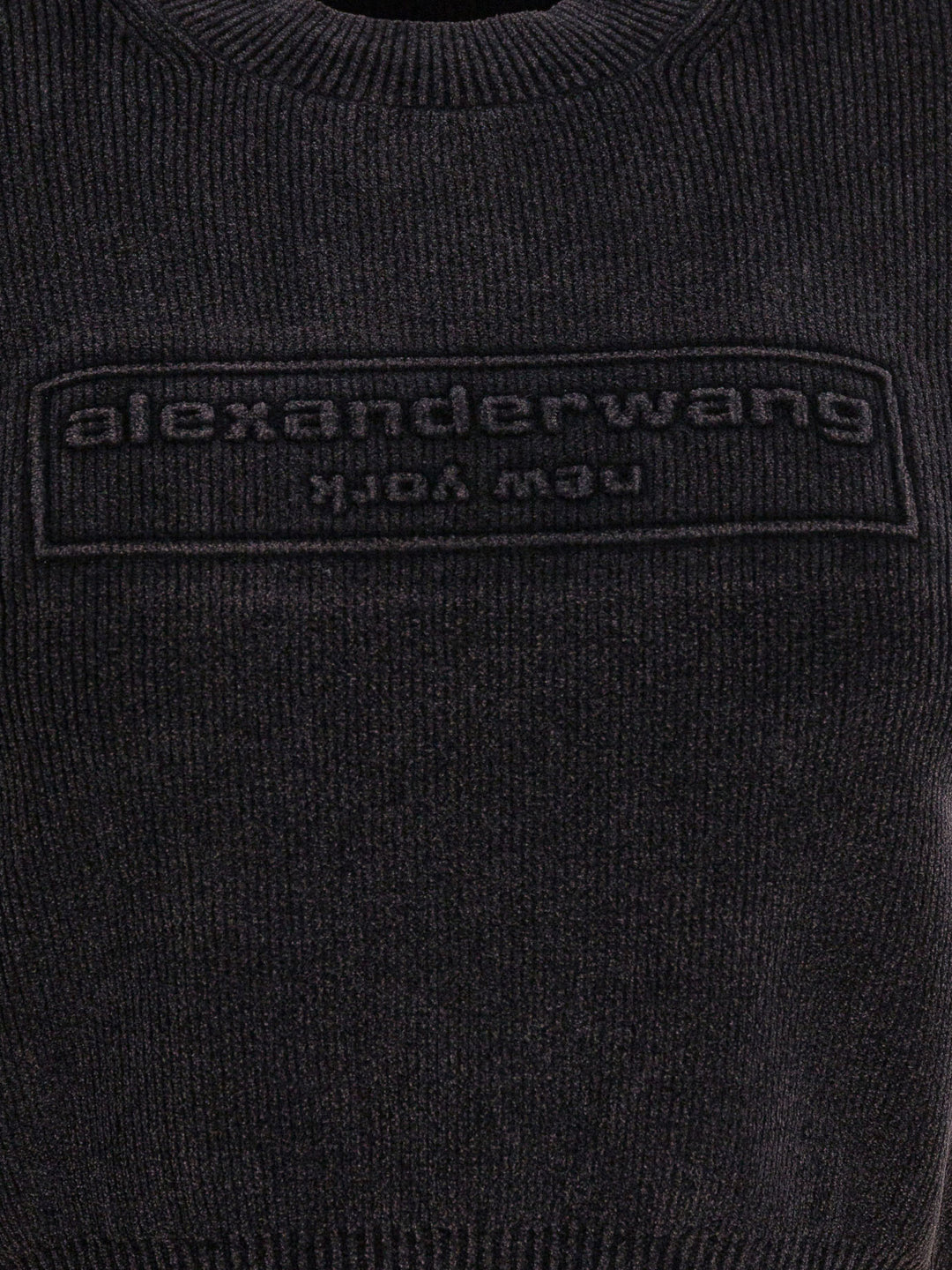 Alexander Wang Cropped T-Shirt With Logo T-shirts - Nero | 8760ae9ad7369083d24998c5bd57f55ddd580f0f