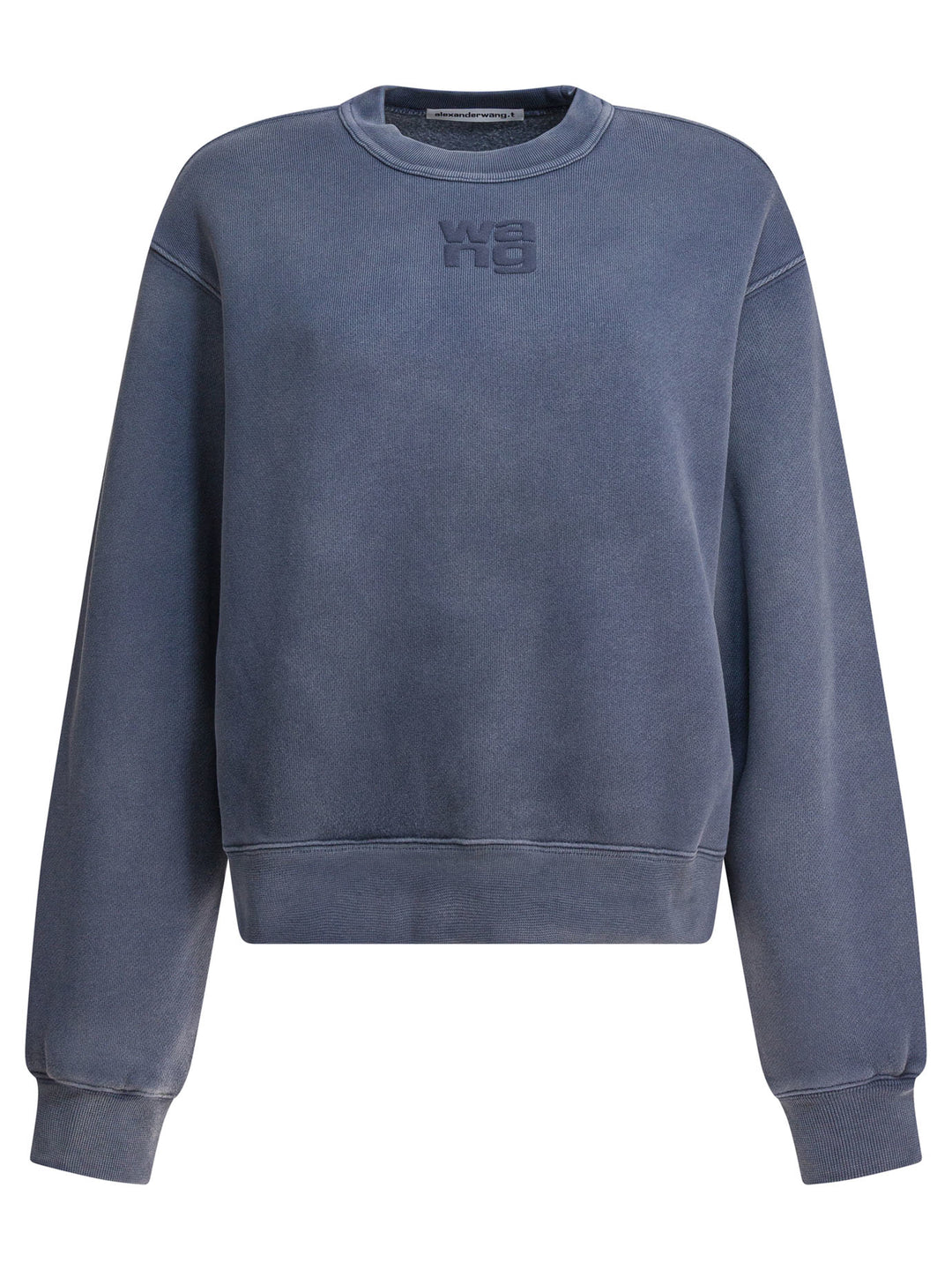 Alexander Wang Cotton Sweatshirt With Logo Sweatshirts - Blu | ad327dbd8d387045574ce3e4022aa4b72ecf1c26